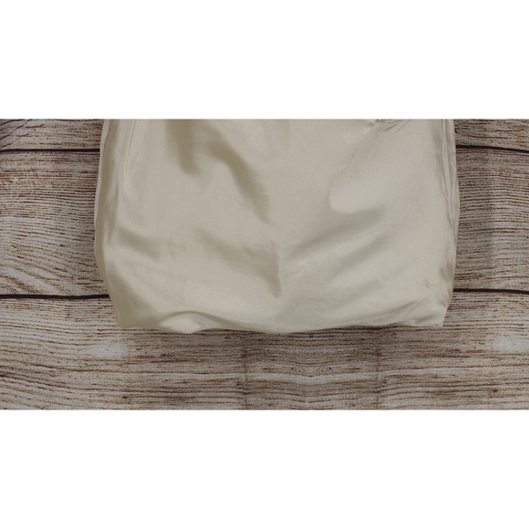 Champagne Satin Strapless Bodycon Mini Dress Homecoming Prom Size 4 - Picture 7 of 14